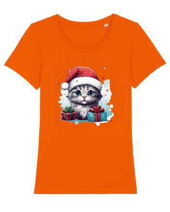 Christmas cat Bright Orange