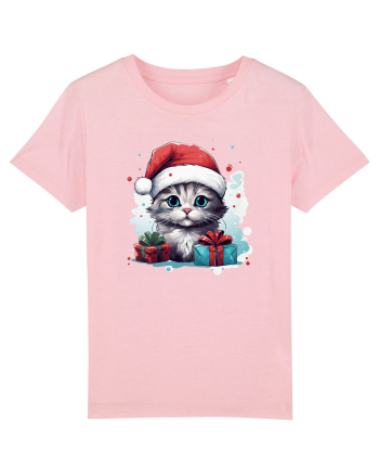 Christmas cat Cotton Pink