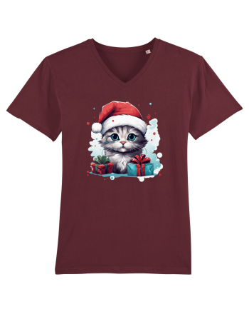 Christmas cat Burgundy