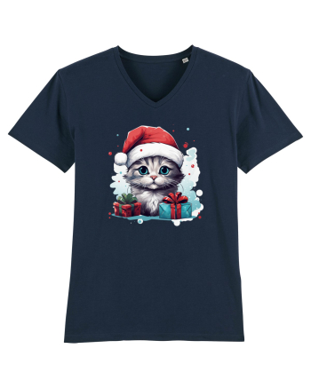 Christmas cat French Navy