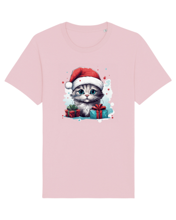 Christmas cat Cotton Pink