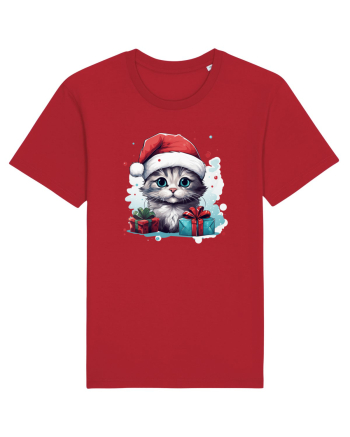 Christmas cat Red