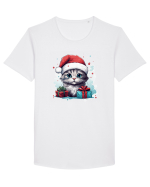 Christmas cat Tricou mânecă scurtă guler larg Bărbat Skater