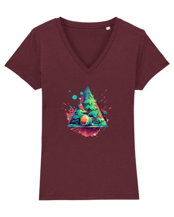 Christmas splash  Burgundy