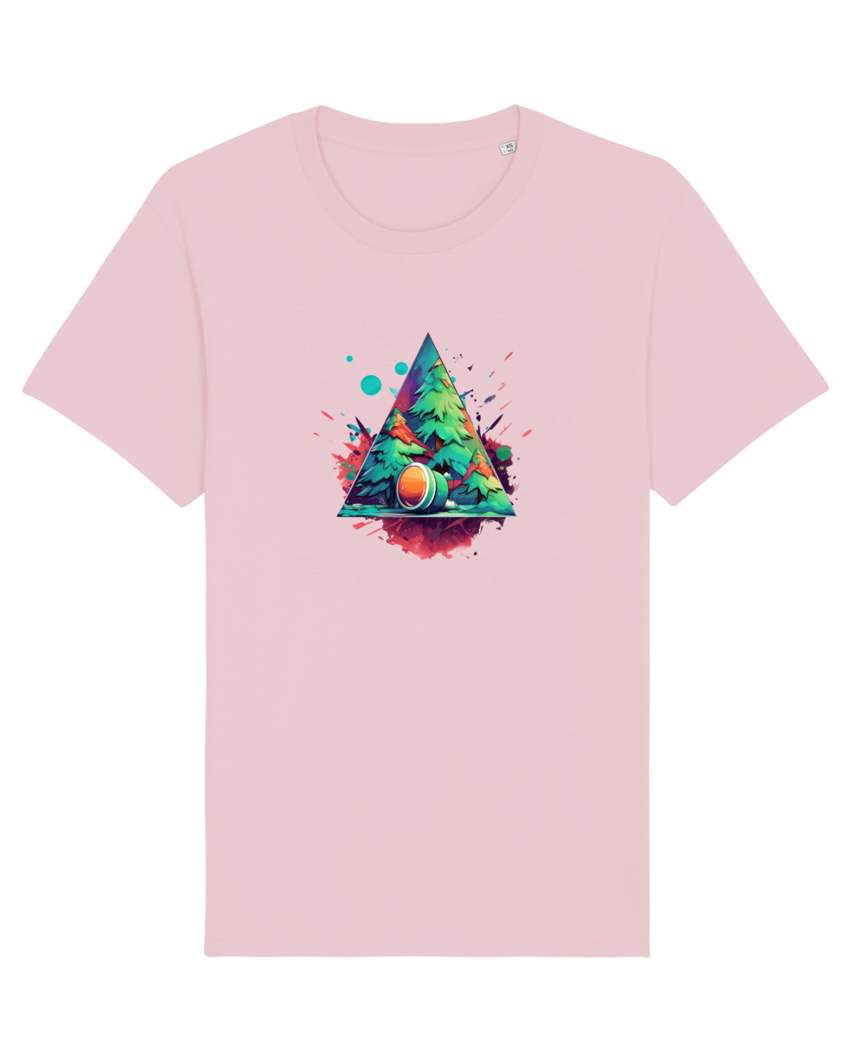Tricou mânecă scurtă Unisex Rocker Cotton Pink