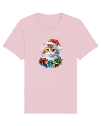 Christmas cat Cotton Pink