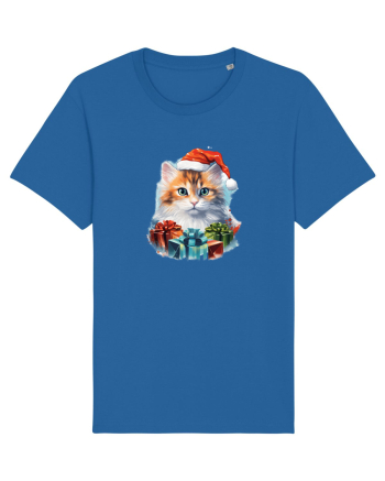 Christmas cat Royal Blue