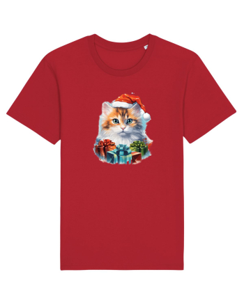 Christmas cat Red