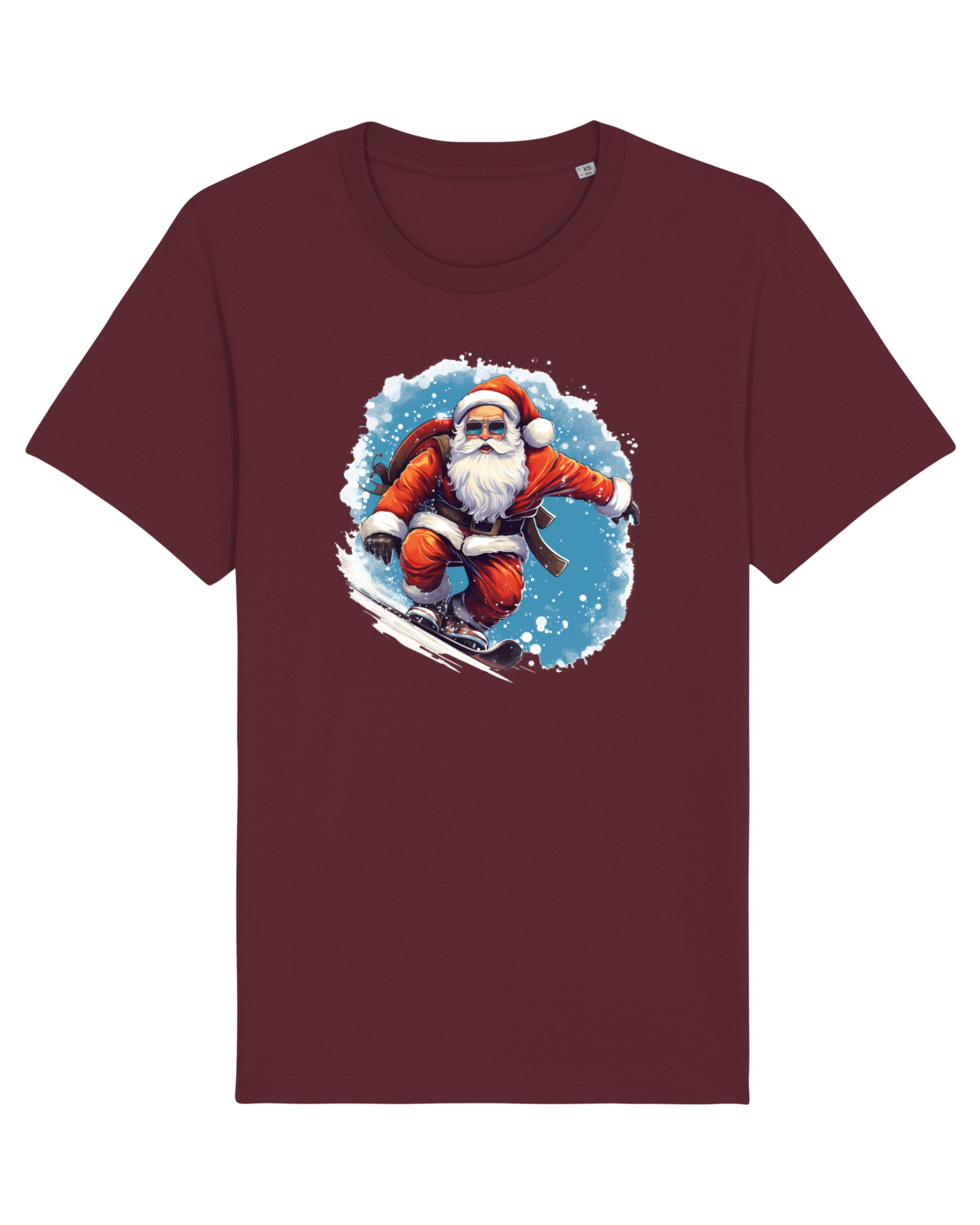 Tricou mânecă scurtă Unisex Rocker Burgundy