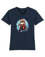 Rocker Cat Tricou mânecă scurtă guler V Bărbat Presenter