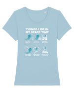 JELLYFISH Tricou mânecă scurtă guler larg fitted Damă Expresser