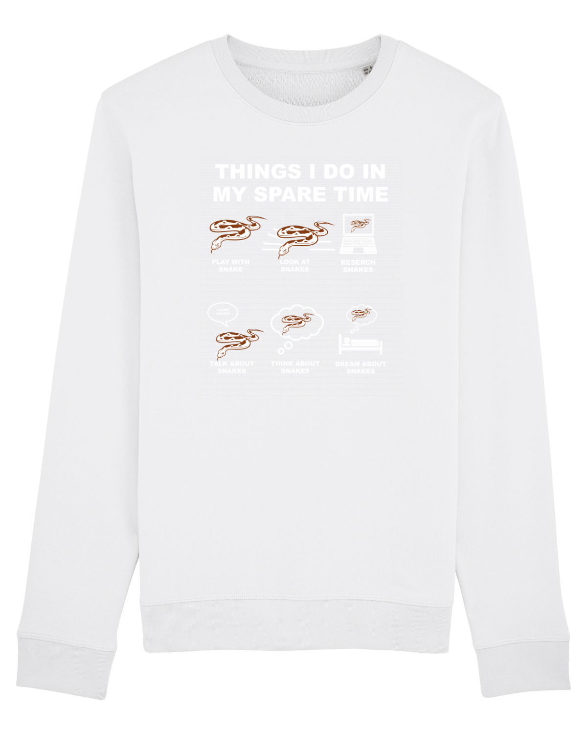 Bluză mânecă lungă Unisex Rise White