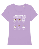 COW Tricou mânecă scurtă guler larg fitted Damă Expresser