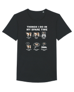 COW Tricou mânecă scurtă guler larg Bărbat Skater