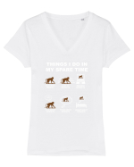 MONKEY Tricou mânecă scurtă guler V Damă Evoker