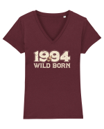 Născut in 1994 BC Wild born Tricou mânecă scurtă guler V Damă Evoker