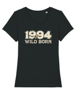Născut in 1994 BC Wild born Tricou mânecă scurtă guler larg fitted Damă Expresser