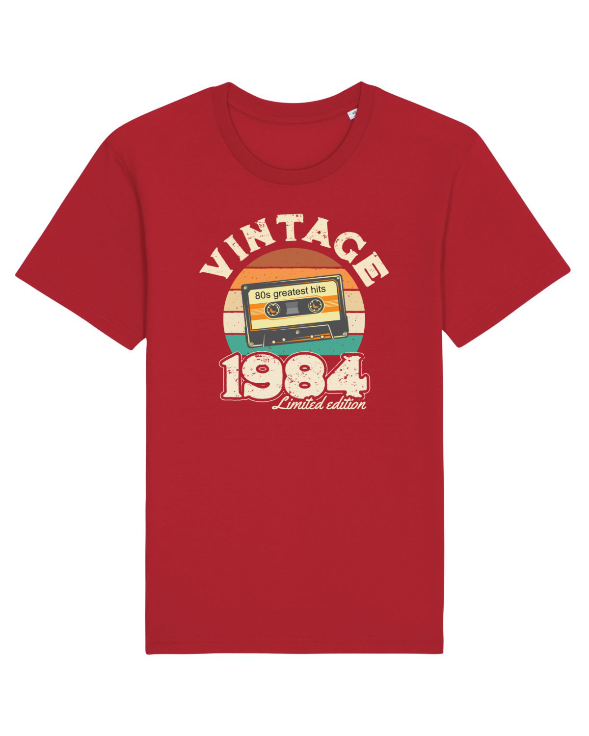 Tricou mânecă scurtă Unisex Rocker Red