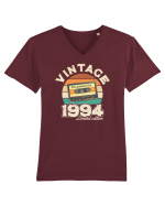 Născut in 1994 Retro sunset casette Tricou mânecă scurtă guler V Bărbat Presenter
