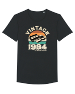 Născut in 1984 Retro sunset videotape Tricou mânecă scurtă guler larg Bărbat Skater