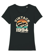 Născut in 1994 Retro sunset videotape Tricou mânecă scurtă guler larg fitted Damă Expresser