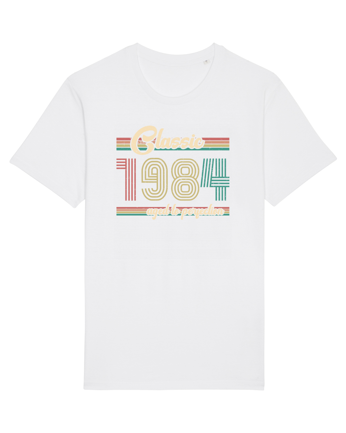 Tricou mânecă scurtă Unisex Rocker White