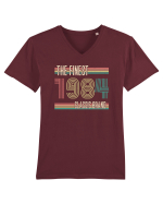 Născut in 1984 ST The finest classic brand Tricou mânecă scurtă guler V Bărbat Presenter