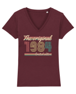 Născut in 1984 ST The original limited edition Tricou mânecă scurtă guler V Damă Evoker