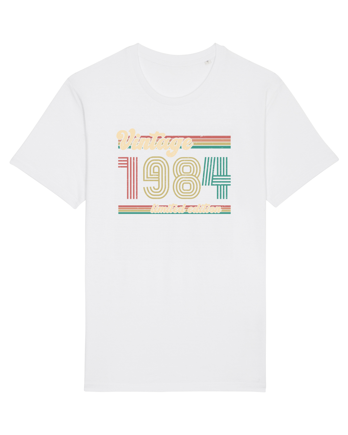 Tricou mânecă scurtă Unisex Rocker White