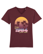 Născut in 1984 SW retro limited edition Tricou mânecă scurtă guler V Bărbat Presenter
