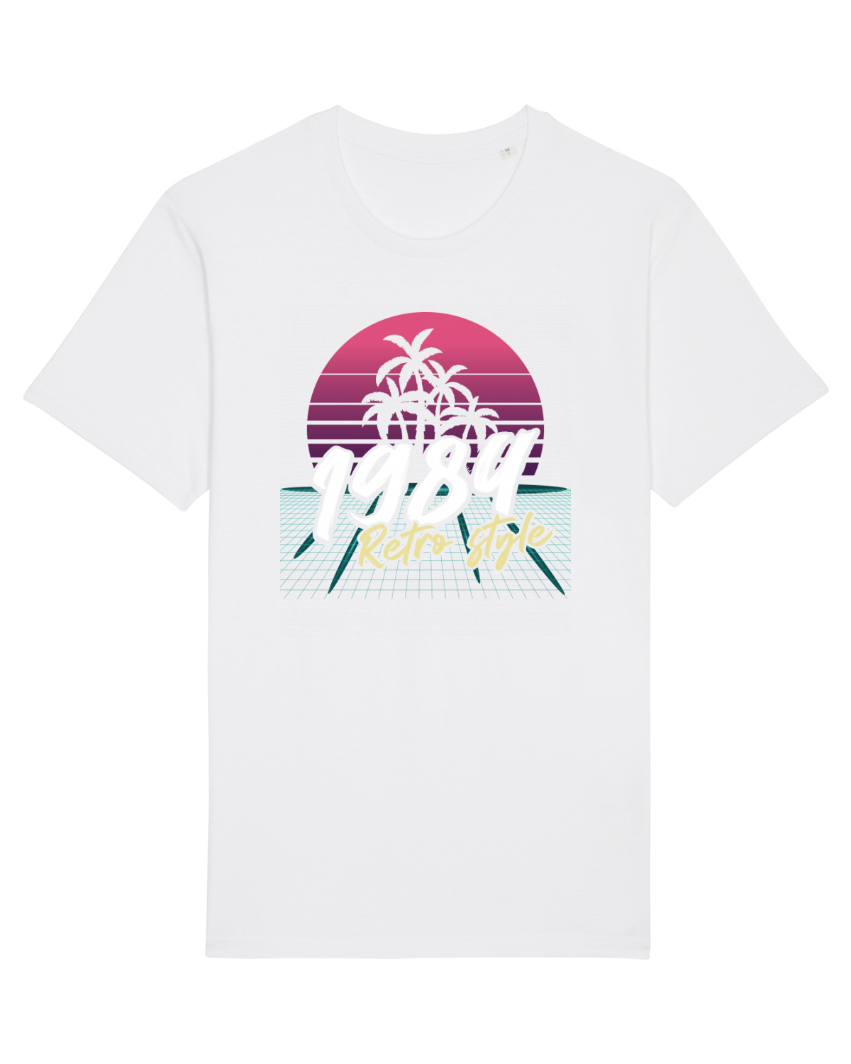 Tricou mânecă scurtă Unisex Rocker White