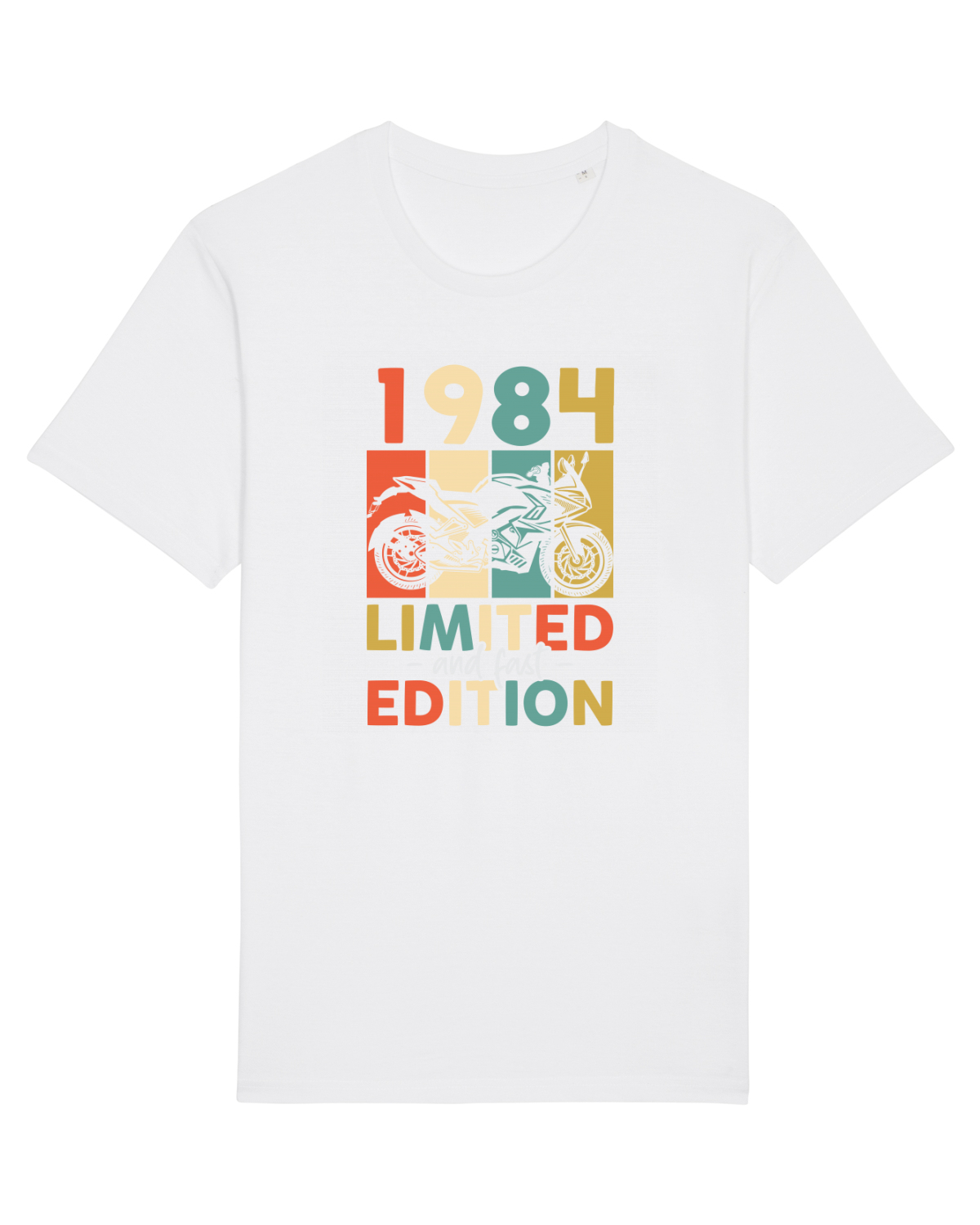 Tricou mânecă scurtă Unisex Rocker White