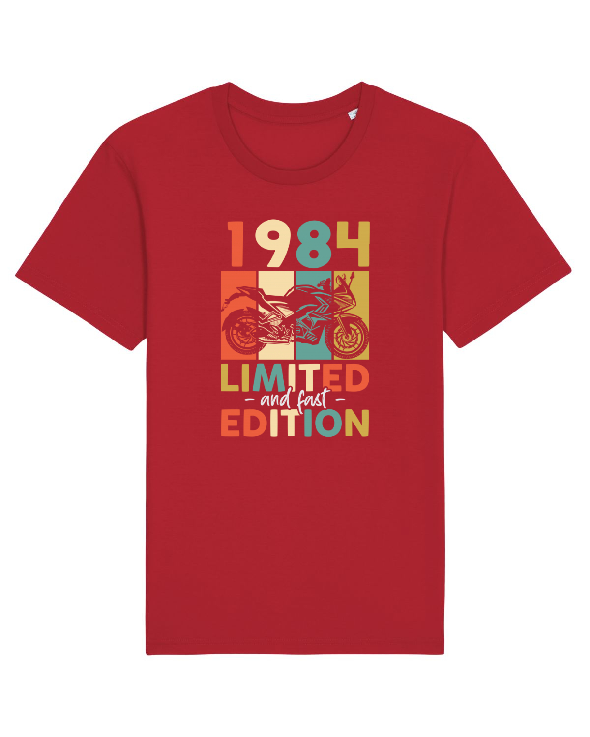 Tricou mânecă scurtă Unisex Rocker Red