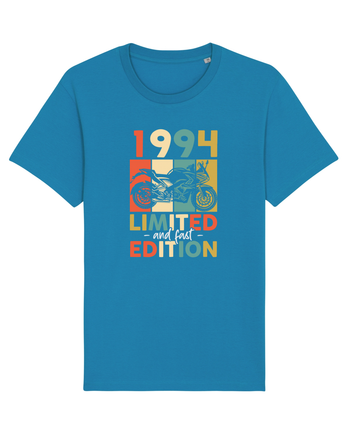Tricou mânecă scurtă Unisex Rocker Azur