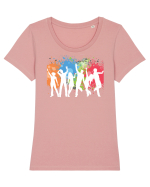 Splash party Tricou mânecă scurtă guler larg fitted Damă Expresser