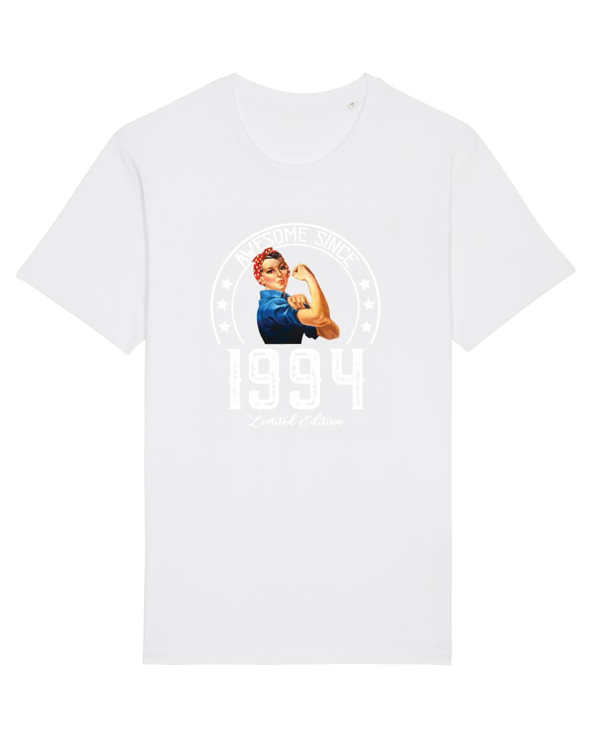 Tricou mânecă scurtă Unisex Rocker White