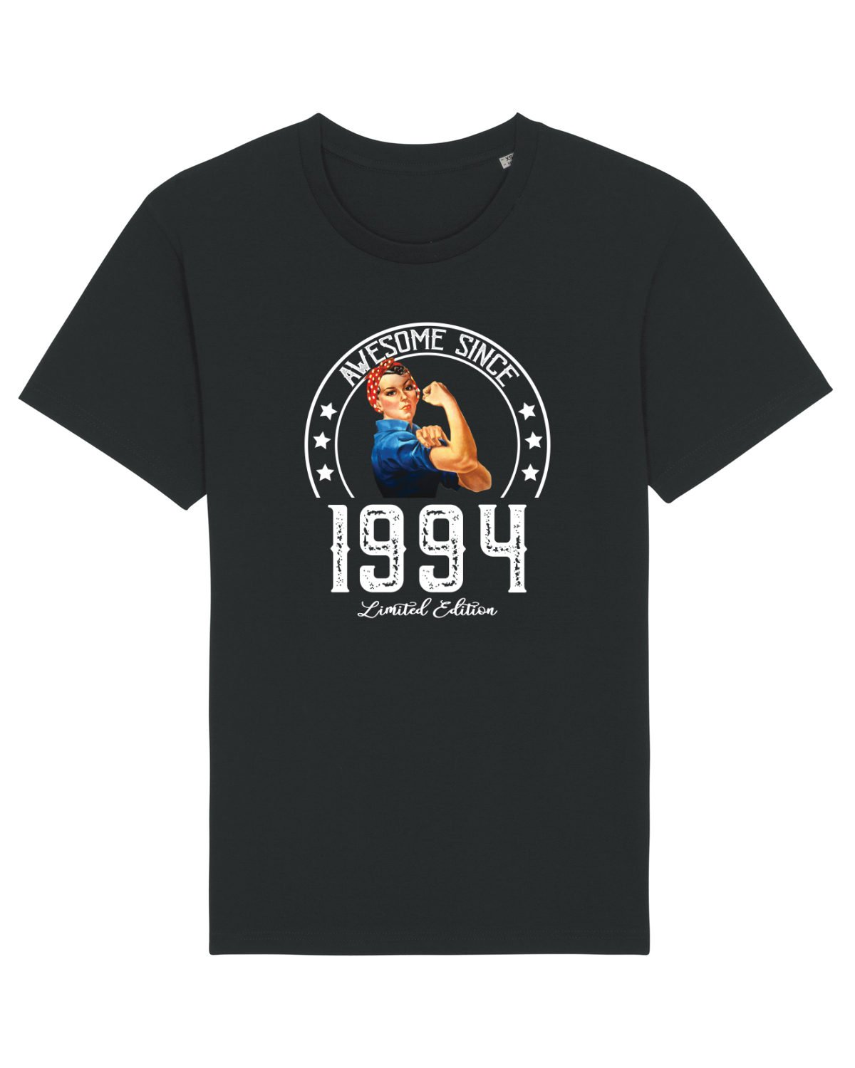Tricou mânecă scurtă Unisex Rocker Black