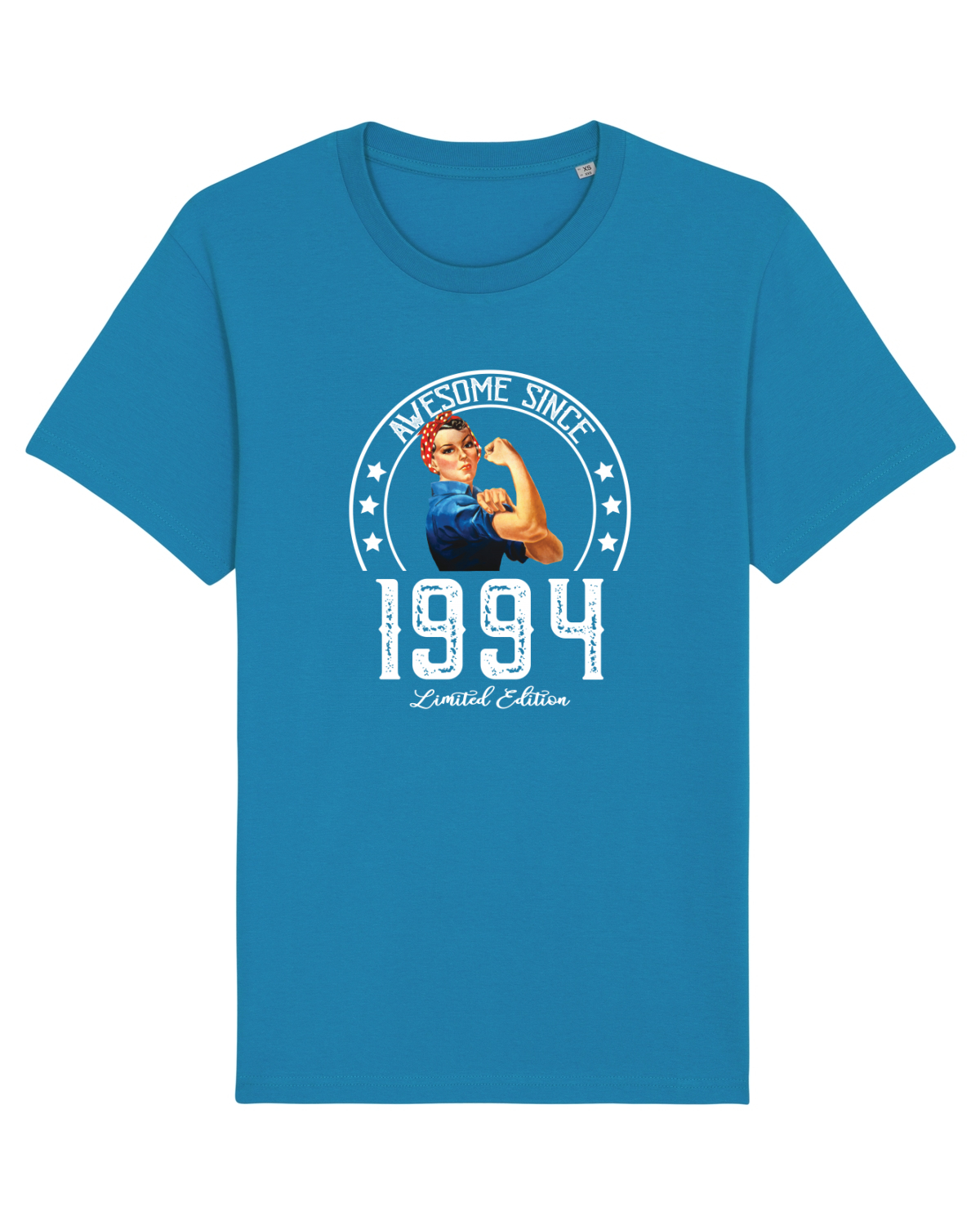 Tricou mânecă scurtă Unisex Rocker Azur