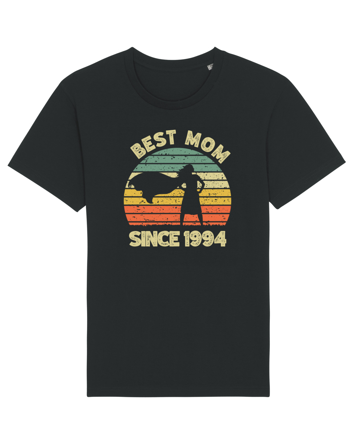Tricou mânecă scurtă Unisex Rocker Black
