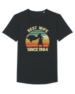 Best wife since 1984 - Cadou aniversar 1984 Tricou mânecă scurtă guler larg Bărbat Skater