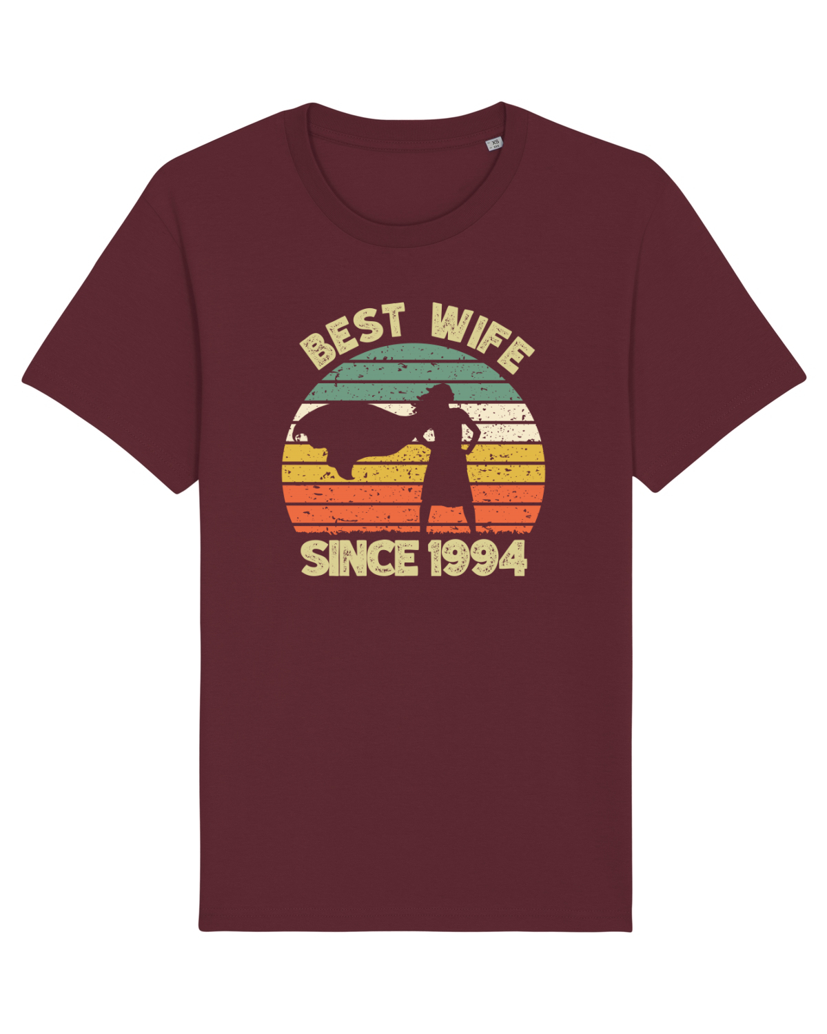 Tricou mânecă scurtă Unisex Rocker Burgundy