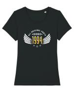 Classic 1994 wings - Cadou aniversar 1994 Tricou mânecă scurtă guler larg fitted Damă Expresser