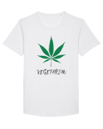 Vegetarian Tricou mânecă scurtă guler larg Bărbat Skater