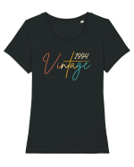 Elegant and vintage 1994 - Cadou aniversar 1994 Tricou mânecă scurtă guler larg fitted Damă Expresser