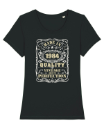 Made in 1984 quality - Cadou aniversar 1984 Tricou mânecă scurtă guler larg fitted Damă Expresser