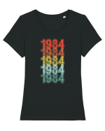 My year - 1984 - Cadou aniversar 1984 Tricou mânecă scurtă guler larg fitted Damă Expresser