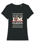 Not old - classic since 1984 - Cadou aniversar 1984 Tricou mânecă scurtă guler larg fitted Damă Expresser