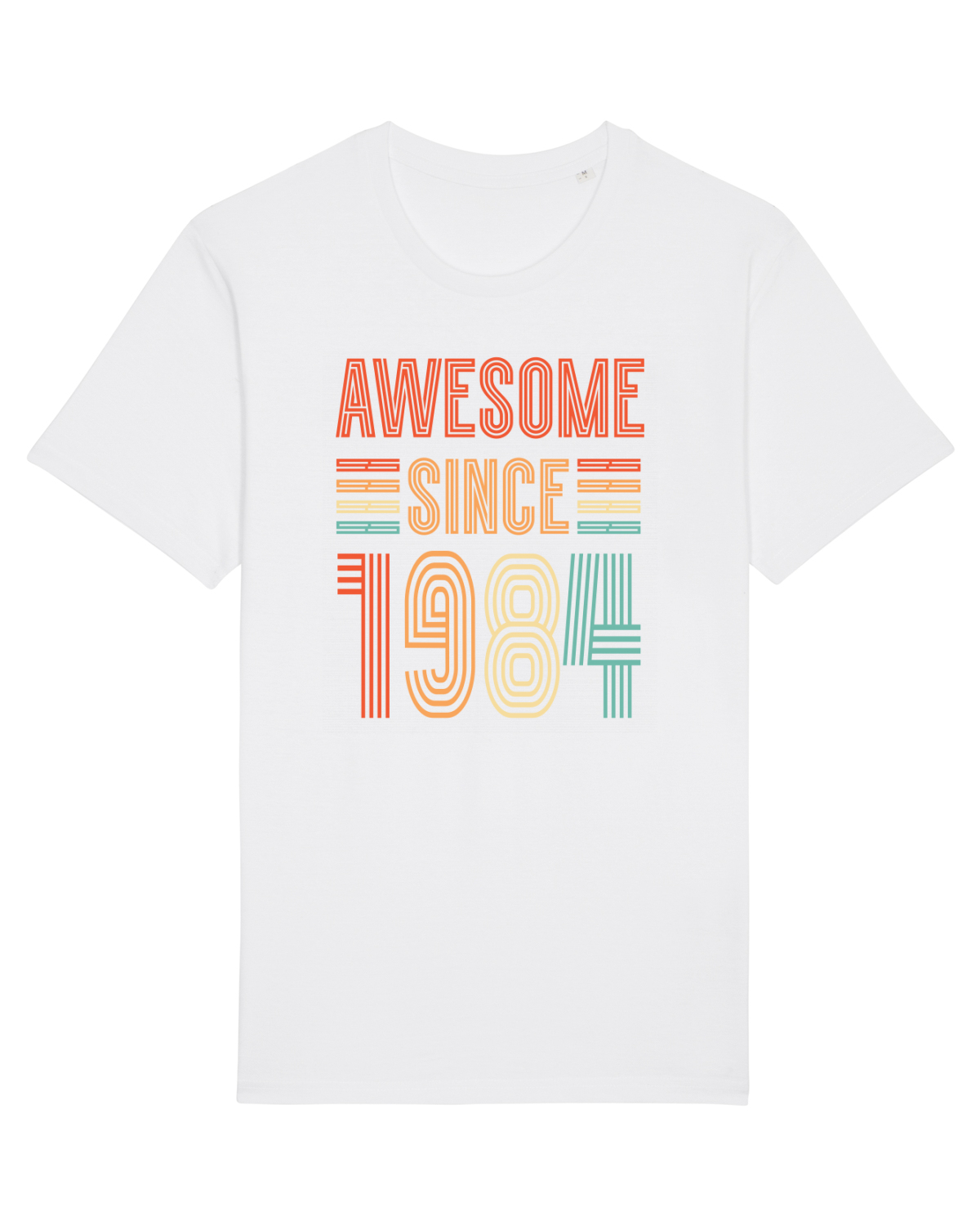 Tricou mânecă scurtă Unisex Rocker White