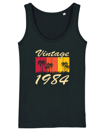 Vintage 1984 - sunny palmtrees - Cadou aniversar 1984 Black