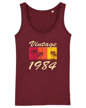 Vintage 1984 - sunny palmtrees - Cadou aniversar 1984 Burgundy